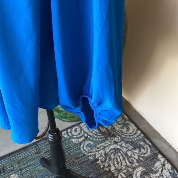 Alfani blue pullover top with embellishment size 12 - Picture 4 of 8